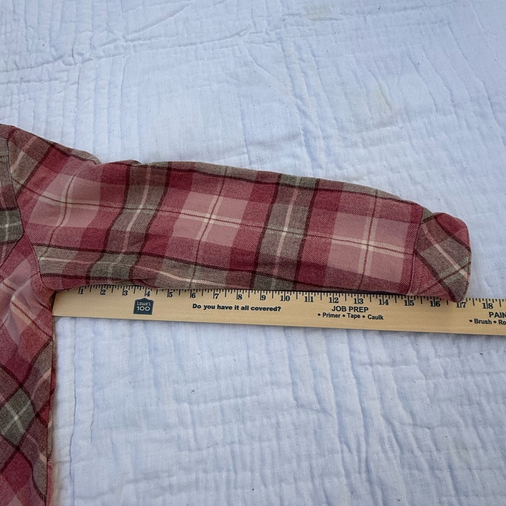 Pendleton Pink Plaid Zip-Front Wool Jacket size p… - image 5